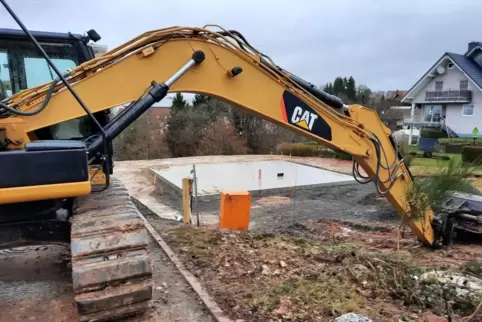 In Kröppen werden derzeit viele Einfamilienhäuser gebaut. Das Foto entstand im Neubaugebiet „An der Fahrenbrach“, dessen Vermark