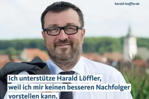 Der Beitrag auf der Instagram-Seite von CDU-Bürgermeisterkandidat Harald Löffler: der amtierende Bürgermeister und Parteikollege