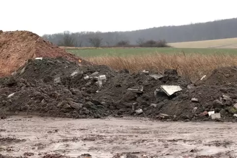 Noch weiß niemand, was der Müllberg alles enthält. Die Polizei ist eingeschaltet.