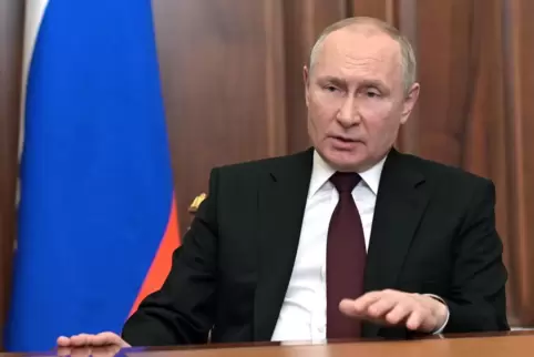 Sieht Russen und Ukrainer als ein Volk: Wladimir Putin.
