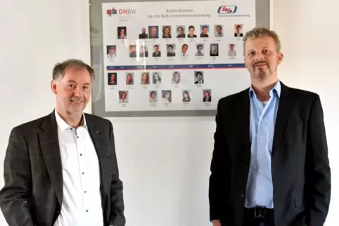 Seit 1986 besteht das Unternehmen B+B: Felix Burger (links) und Sören Kemmann lenken die Geschicke der Firma im Dürkheimer Bruch