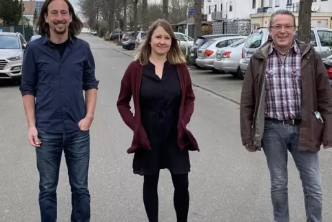 Wollen die Menschen im Quartier zusammenbringen: Stefan Gabriel, Alexandra Beck und Uwe Frey (von links).