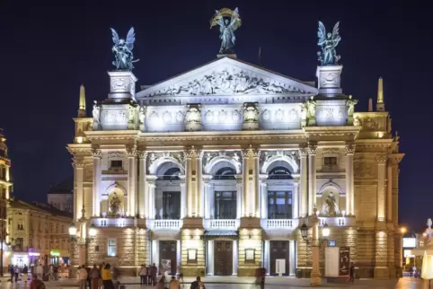 Das Bild zeigt das Opernhaus von Lemberg. 
