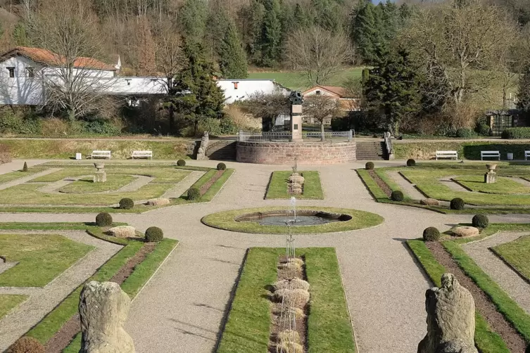 Ein Blick in die Au&szlig;enanlage des R&ouml;mermuseums in Schwarzenacker.