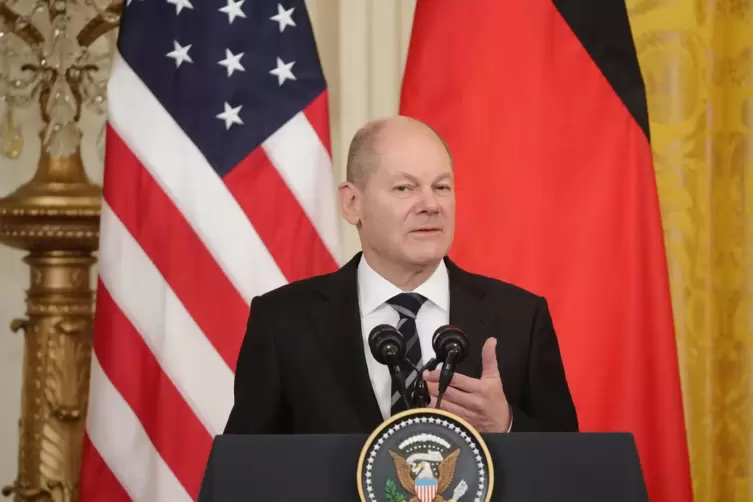 Noch bei seinem Besuch in Washington wurde Olaf Scholz wegen seiner Haltung zur Gaspipeline Nord Stream 2 kritisiert. 