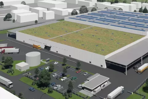 25 Millionen Euro investiert Hornbach in sein neues Logistikzentrum im Essinger Ortsteil Dreihof. 