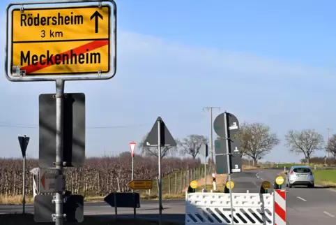 Radfahrer müssen auf der Strecke nach Rödersheim die Fahrbahn nutzen. 