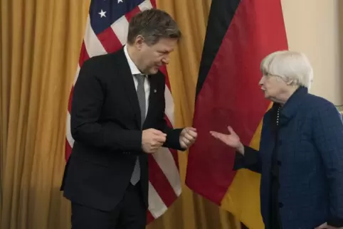 Auch im Gespräch zwischen Wirtschaftsminister Robert Habeck und US-Finanzministerin Janet Yellen ging es um den Krieg in der Ukr