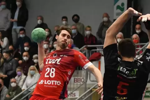 Nationalspieler Hendrik Wagner erwischte nicht seinen besten Tag am Freitag beim Spiel der Eulen Ludwigshafen in Hamm-Westfalen.