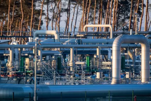 Zankapfel In Lubmin bei Greifswald endet die Ostsee-Pipeline Nord Stream 1, durch die seit 2011 russisches Erdgas nach Deutschla