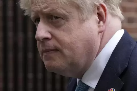 Auch beim Ukraine-Krieg nie um markige Worte verlegen: Premierminister Boris Johnson. 