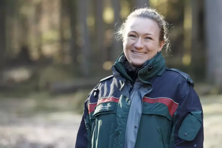 Die 35-jährige Dorothea Lehmann ist seit vergangener Woche neue Chefin des Forstamts Kaiserslautern.