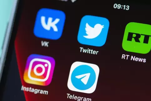 Zur wichtigsten Social Media-Plattform für Russen ist das im Westen stark kritisierte Netzwerk Telegram geworden.