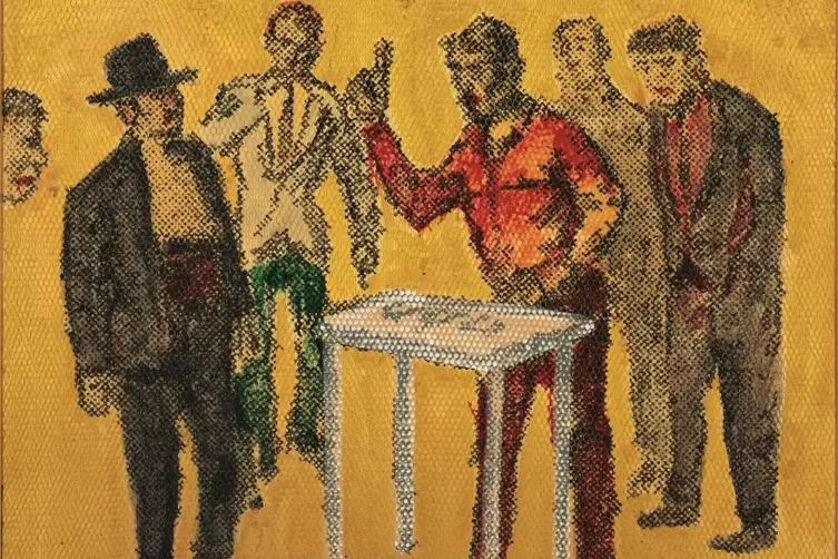 „Hütchenspieler“ (1998) aus der Sammlung Speck. 