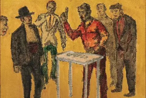„Hütchenspieler“ (1998) aus der Sammlung Speck. 