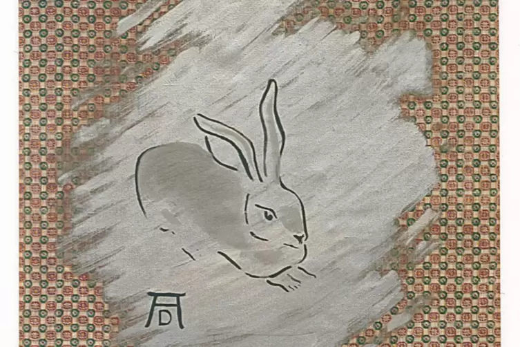 Ausschnitt aus &bdquo;D&uuml;rers Hase&ldquo; (1968) 