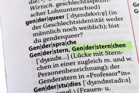Begriffe zum Gendern finden sich im Duden. 