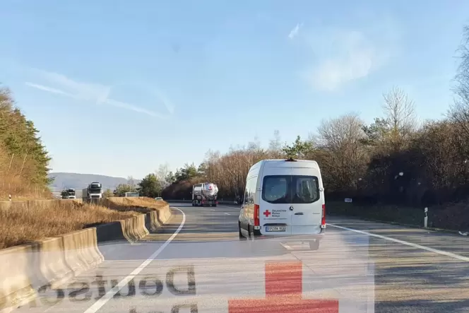 Auf der Autobahn läuft zunächst alles nach Plan, vier Busse aus der Verbandsgemeinde Lambsheim-Heßheim sind unterwegs. Später mü Auf der Autobahn läuft zunächst alles nach Plan, vier Busse aus der Verbandsgemeinde Lambsheim-Heßheim sind unterwegs. Später mü