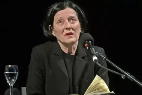 Angegriffen: Herta Müller in Mannheim. Angegriffen: Herta Müller in Mannheim.