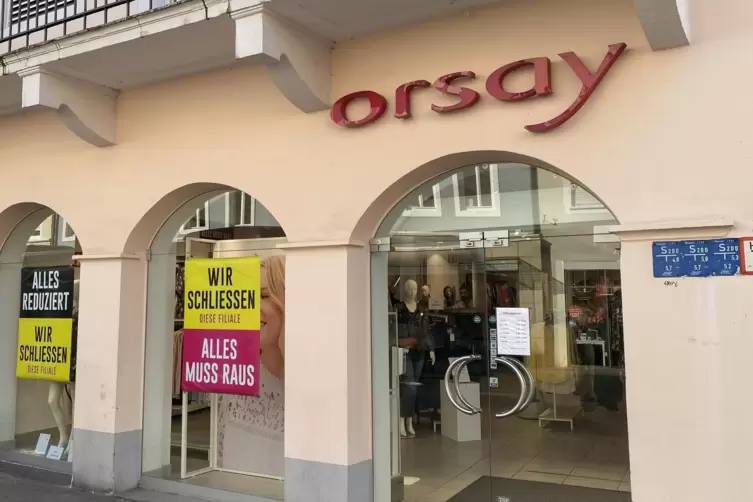 Schließung steht bevor: Orsay-Filiale in Speyer.