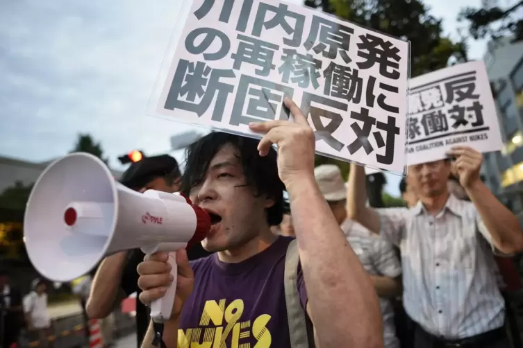 Infolge der Katastrophe gab es in Japan – und weltweit – viele Proteste gegen Atomkraftnutzung.