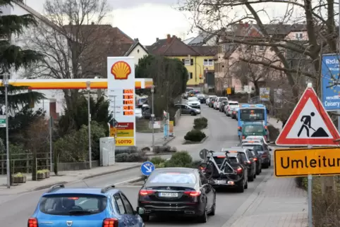 Seit Februar ist die Verkehrsbelastung in Wachenheim deutlich höher. 