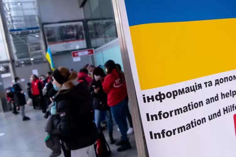 Viele Flüchtlinge aus der Ukraine suchen derzeit in Deutschland eine Unterkunft. 