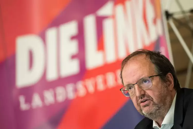 Der Landesvorsitzende von Die Linke im Saarland, Thomas Lutze.