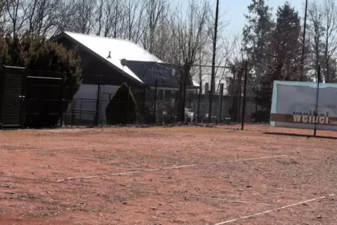 Der Park-Tennisclub denkt über den Bau einer Traglufthalle nach: Sie würde hier stehen.