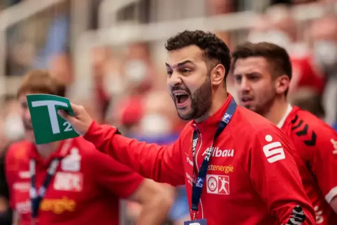 Engagiert: Trainer Jamal Naji spielte mit Tusem Essen in der vergangenen Erstliga-Saison einen frechen Handball. In der kommende