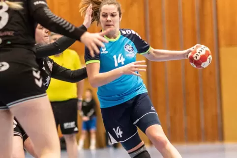 Michelle Kurz musste kurz vor Spielende verletzt raus. 