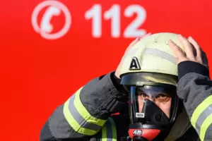 Wichtige Helfer: Kameraden der Feuerwehr.