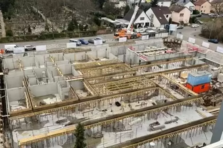 Aktueller Blick auf die Baustelle. 