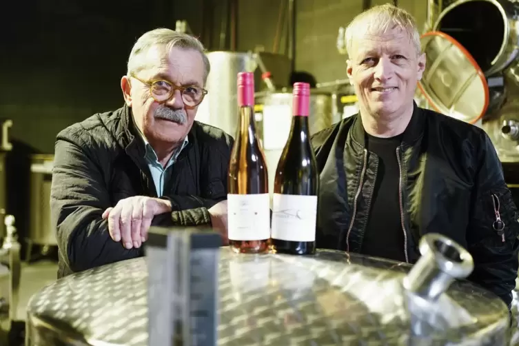 Robert Boudier (links) und Elmar Koeller vom gleichnamigen Weingut in Stetten am Donnersberg.
