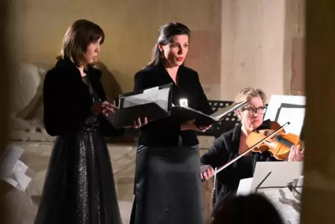  Erstklassige Musikerinnen (von links): Ulrike Malotta, Marion Eckstein und Barbara Linke-Holicka.