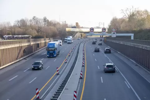 Das Wörther Kreuz - ausnahmsweise ohne Stau. 