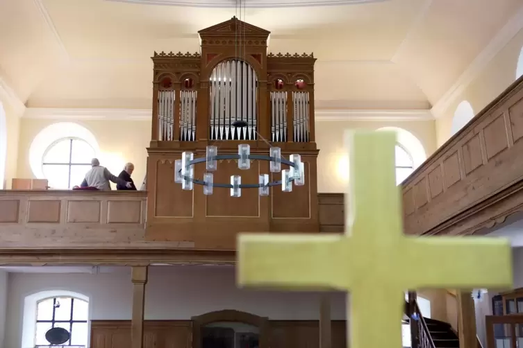 Die restaurierte Schlimbach-Orgel. 