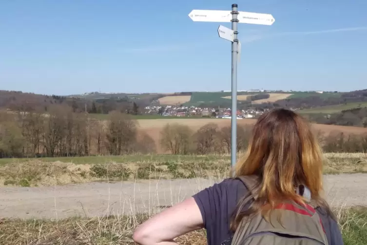 Sp&uuml;rnasenweg bei Althornbach. 
