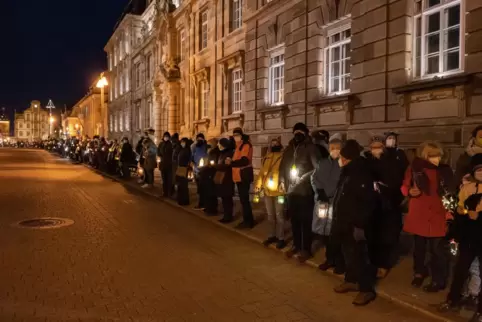 „Friedlich und störungsfrei“: angemeldete Proteste wie hier in Speyer gegen Putins Angriffskrieg in der Ukraine.