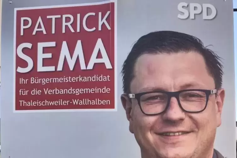 Patrick Semas Wahlplakat. 