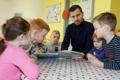 „Viele Kinder durchleben Kita- und Schulzeit nur mit Frauen“: Pascal Weber, Leiter der Kita in Münchweiler, hält Männer für eine