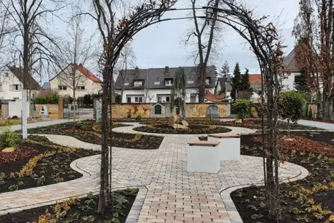 Der Memoriam-Garten auf dem Friedhof in Maxdorf. 