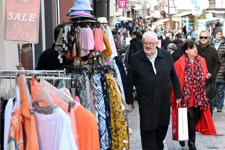 In den Gassen der Innenstadt war gut was los.