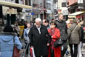 In der Stadt war einiges los.