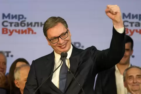 Kann seine autoritäre Regierung in Serbien weiterführen: Präsident Aleksandar Vucic.