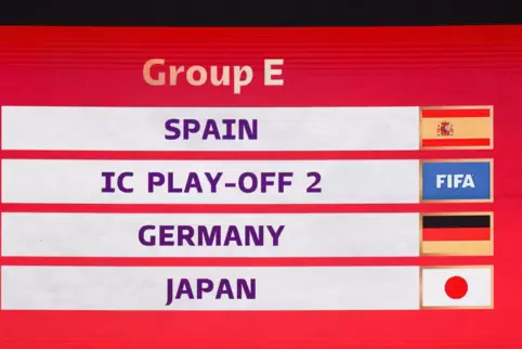 Spanien, Japan sowie der Sieger des Quali-Duells Costa Rica gegen Neuseeland sind die Gegner der deutschen Elf in Katar. Am Weit