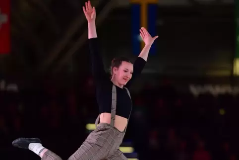 Hannah Steverding zeigte beim Weltcup-Finale in Leipzig zum ersten Mal ihr neues Technikprogramm auf Royal Flash. 