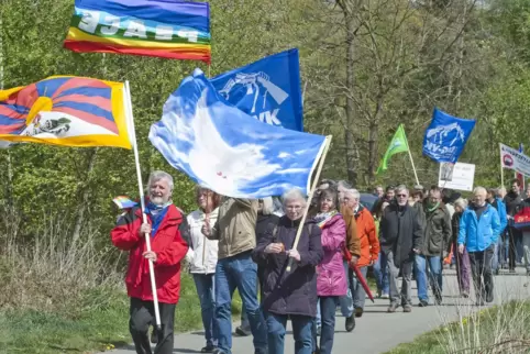 Ostermarsch der Friedensinitiative Westpfalz an der Air Base Ramstein