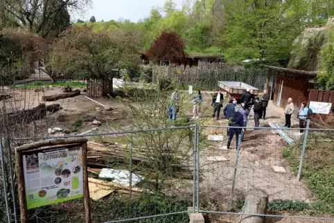 Holz und Natursteine sollen auch die neue Anlage prägen. 