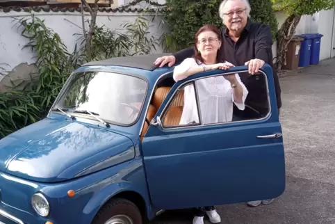Jürgen und Angelica May und ihr „Piccolino“.